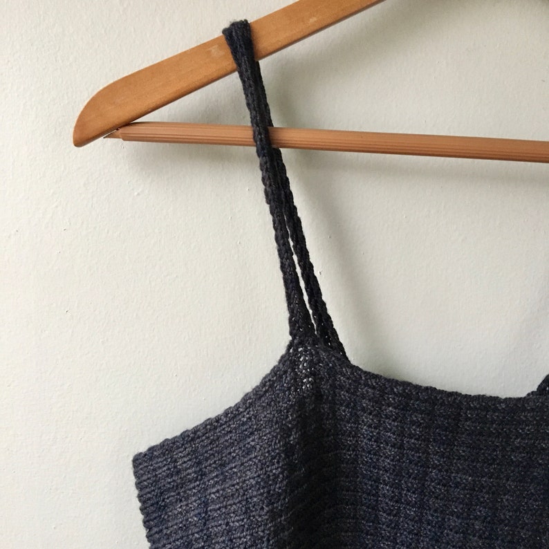 The Spring Tank Knitting Pattern PDF knit crop tank top simple beginner knitting pattern image 7