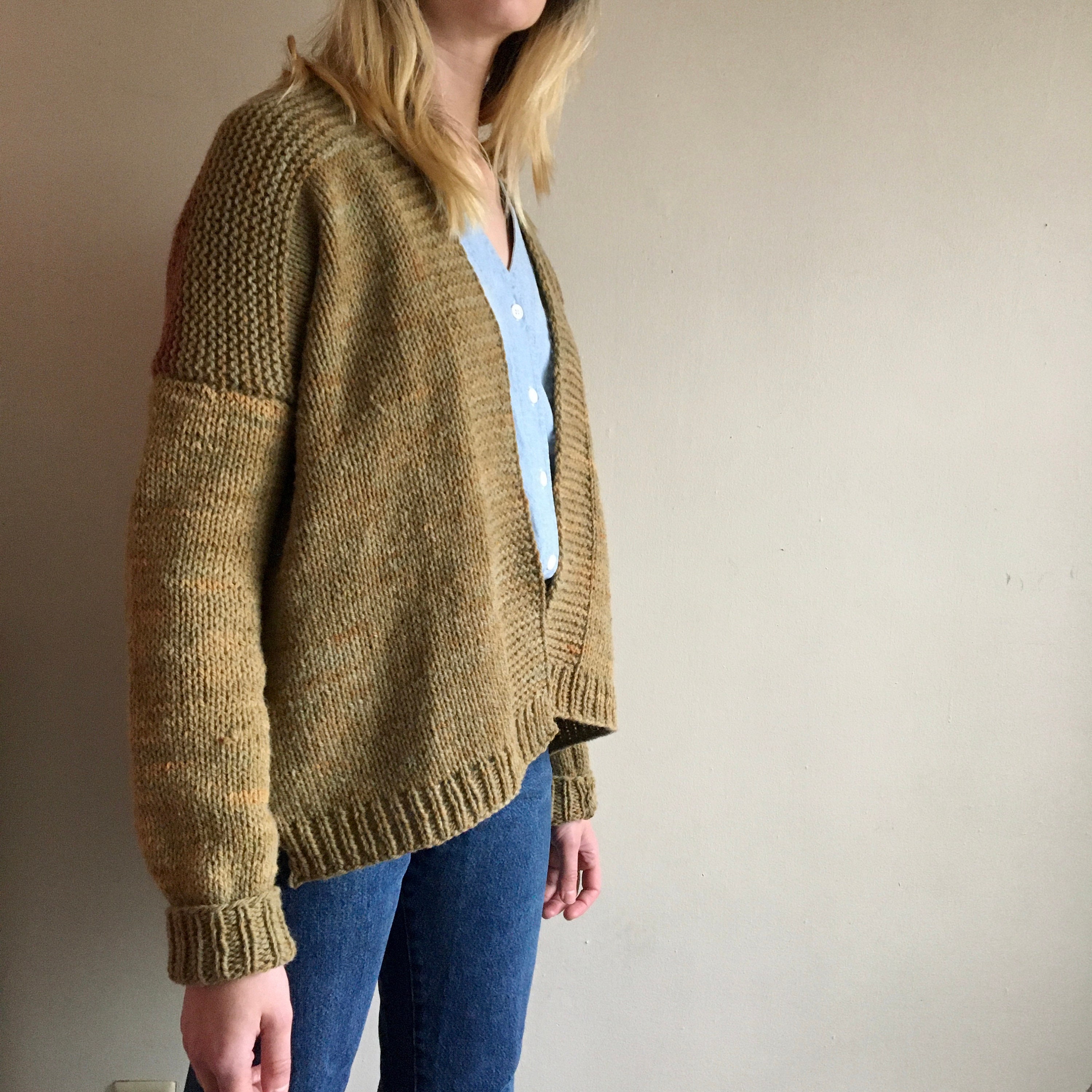 The Wind Sweater - PDF Knitting Pattern - Oversized Cardigan