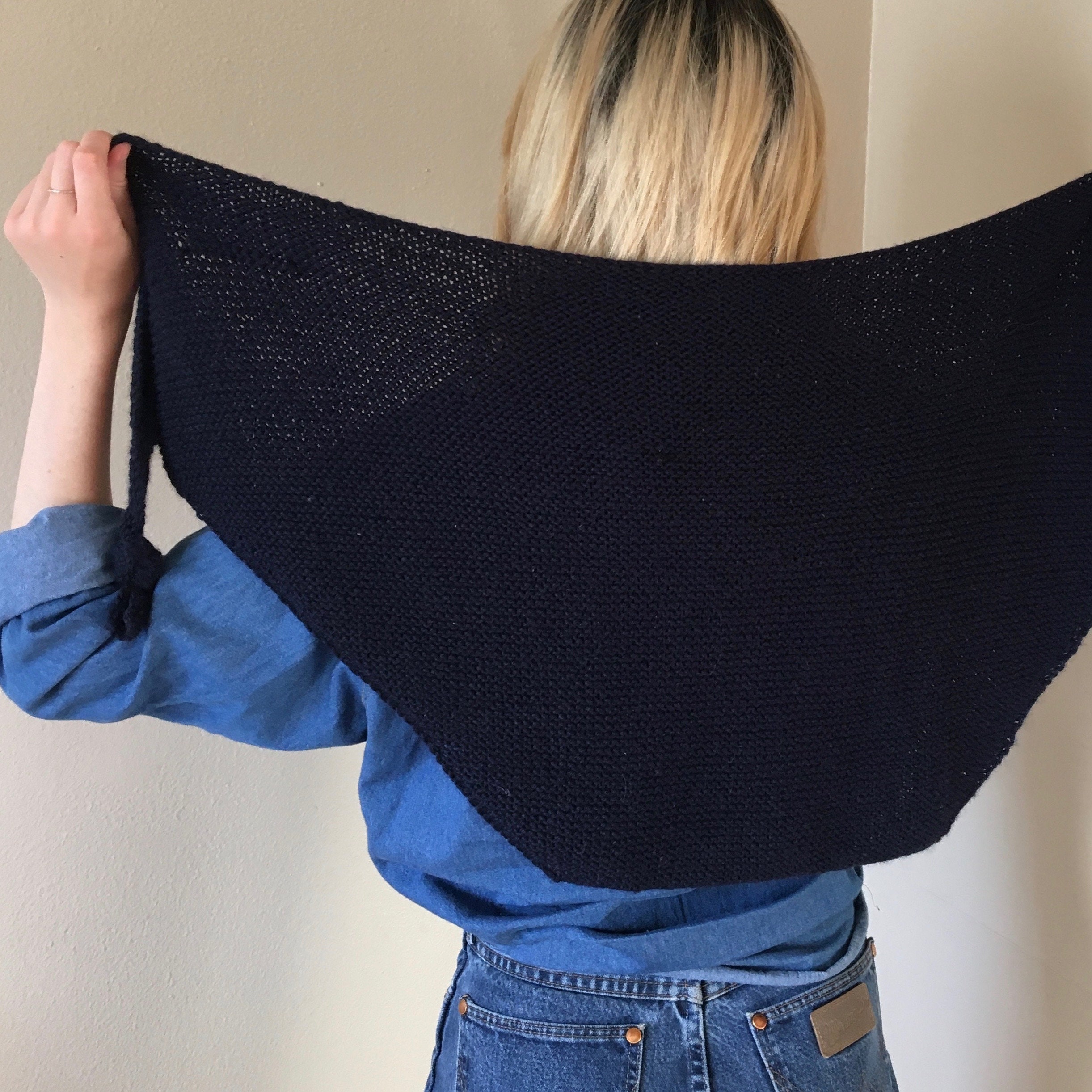 THE TRIANGLE SHAWL - Knitting Pattern Pdf - Etsy