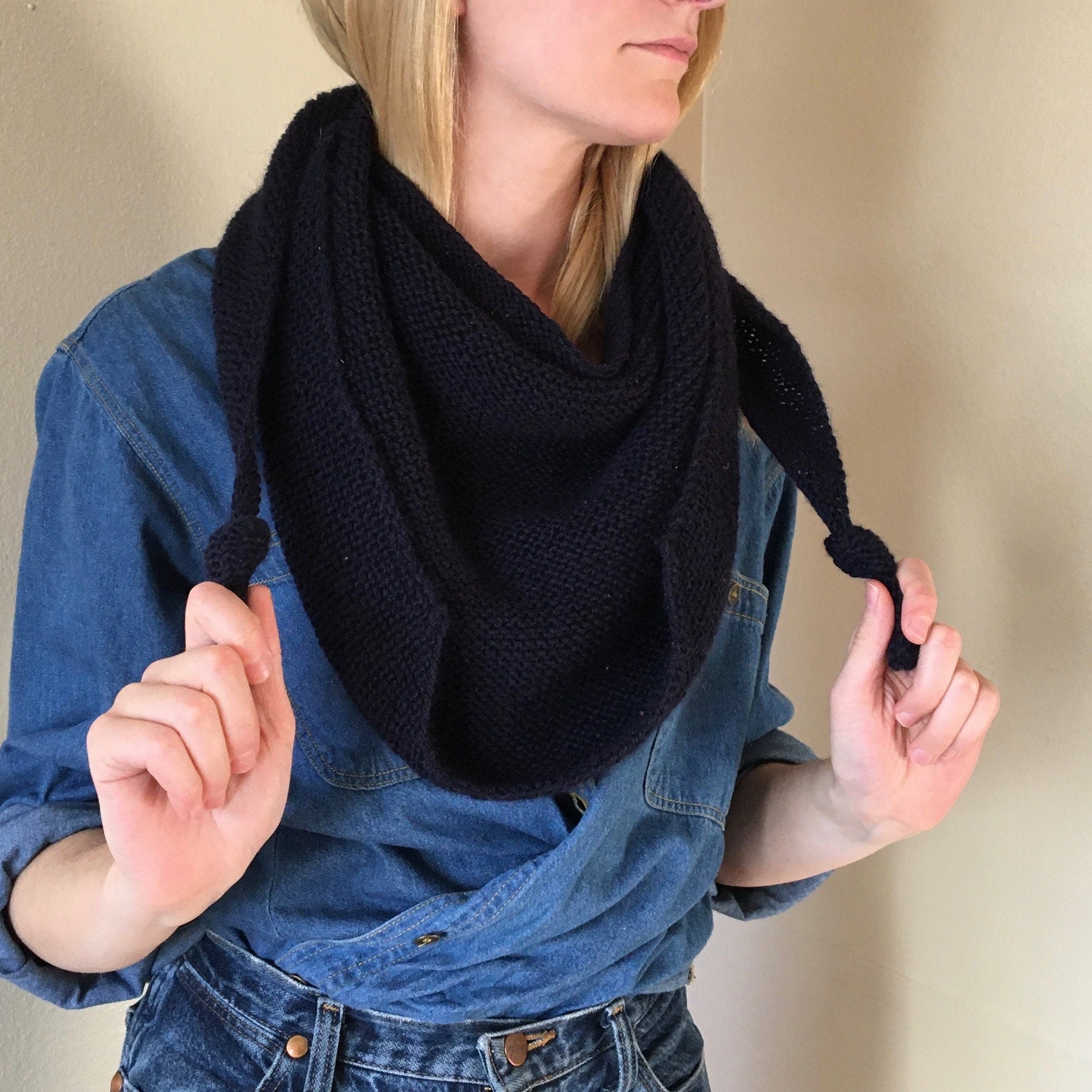 THE TRIANGLE SHAWL - Knitting Pattern Pdf - Etsy