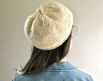 The Blossom Beret - Knitting Pattern PDF - Knit Tam - French Beret - Hat Knitting Pattern PDF