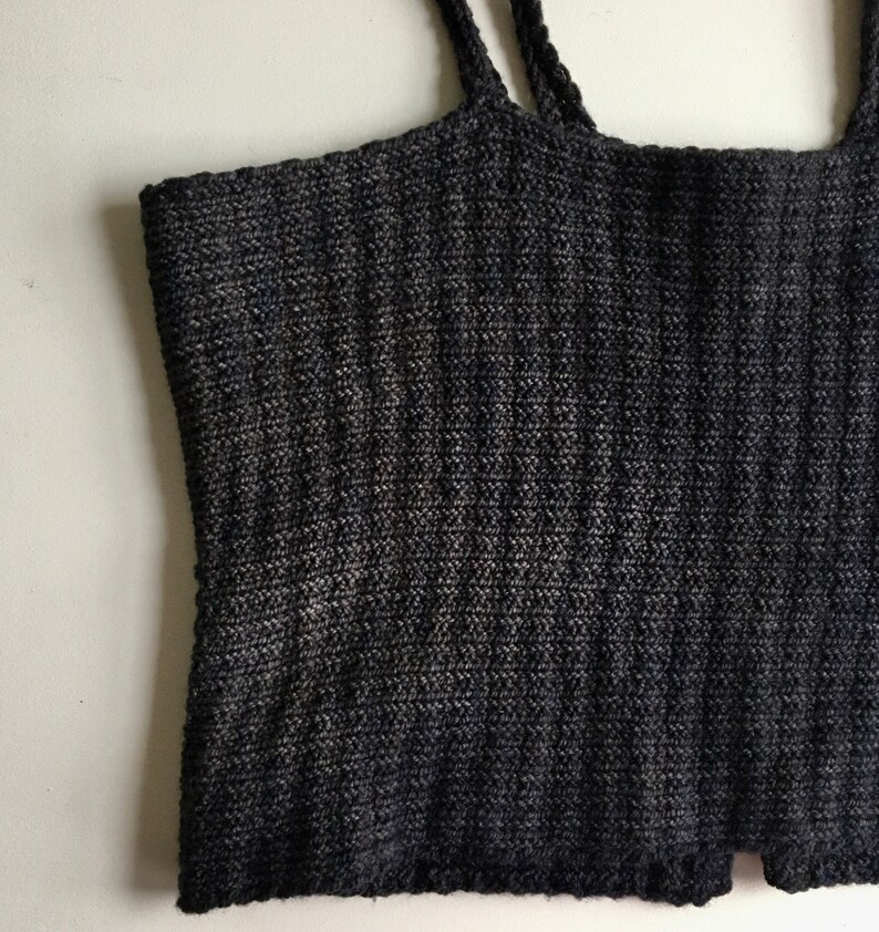 The Spring Tank Knitting Pattern PDF knit crop tank top simple beginner knitting pattern image 5
