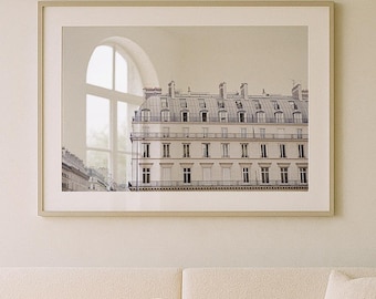 Paris Traditional Buildings Fine Art Photography: Modern Wall Art Print