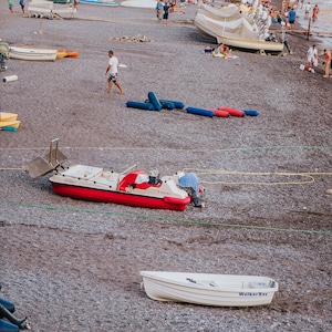 Beach Print, Positano, Beach Photo, Wall Art Coastal, Amalfi Coast, Italy Wall Art, Office Decor, Dorm Room, Extra Large Wall Art image 1