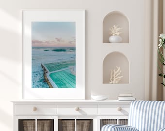 Living Room Wall Art of Bondi Beach , Vertical Print, Bondi Sunrise, Australia Print, Bondi Beach, Beach Print, Sunrise Print, Beach Photo