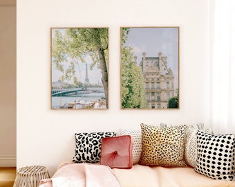 Paris Wall Art Photographic Prints, Set of 2 Paris Prints, Bedroom Paris Wall Art, Living Room Paris Wall Decor, Gallery Wall Art Paris