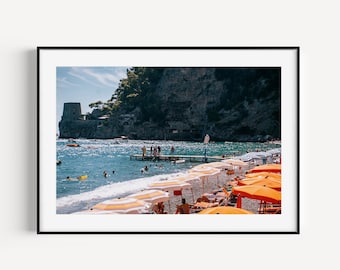 Positano Print, Positano Print, Positano Poster, Photography Print, Positano Beach Print, Italy Print, Amalfi Coast Print, Fornillo Beach