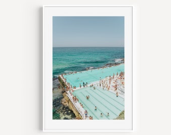 Bondi Beach Photo, Bondi Beach, Bondi, Beach Print, Beach Photography, Wall Art, Ocean Decor, Seascape Print, Large Wall Art, Beach Poster