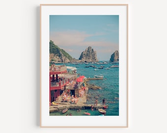 Capri Print, Capri Poster, Photography Print, Original Wall Art, Capri Wall Art, Wall Art Prints, Amalfi Coast Print, Bagni Maria