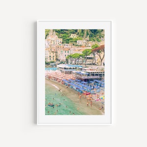 Amalfi Beach Print, Photography Prints, Italy Photography, Amalfi Coast Prints, Coastal Wall Art, Beach Photography, Amalfi Coast Wall Art