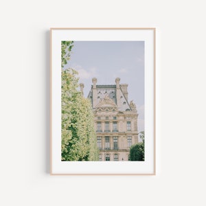 Paris Photography, Photography, Extra Large Wall Art, Modern Large Print, Paris bedroom decor, Paris Gardens and Architecture Print