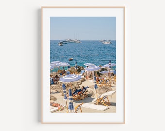 La Fontelina Beach Club Capri Print, Capri Poster, Photography Print, Original Wall Art, Capri Wall Art, Wall Art Prints, Amalfi Coast Print