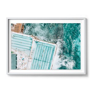 Luftbild Strandfoto, Luftbild Bondi Beach, Luftbild Druck, Luftbild, Luftbild Strand, Bondi Beach Print, Bondi Beach, Strandfoto, Wandkunst