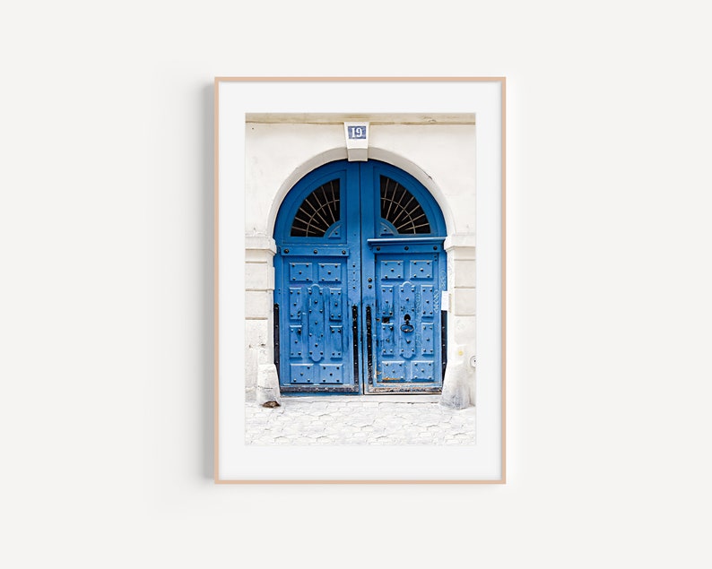 Paris Door Print, Blue Paris Door Print, Paris Photograph, Paris Door Photograph, Blue Paris Print, Traditional Door Print in Paris image 7