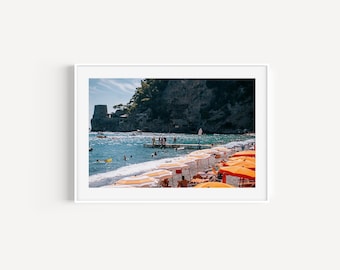 Positano Beach Fine Art Print: Fornillo Beach, Amalfi Coast Photography