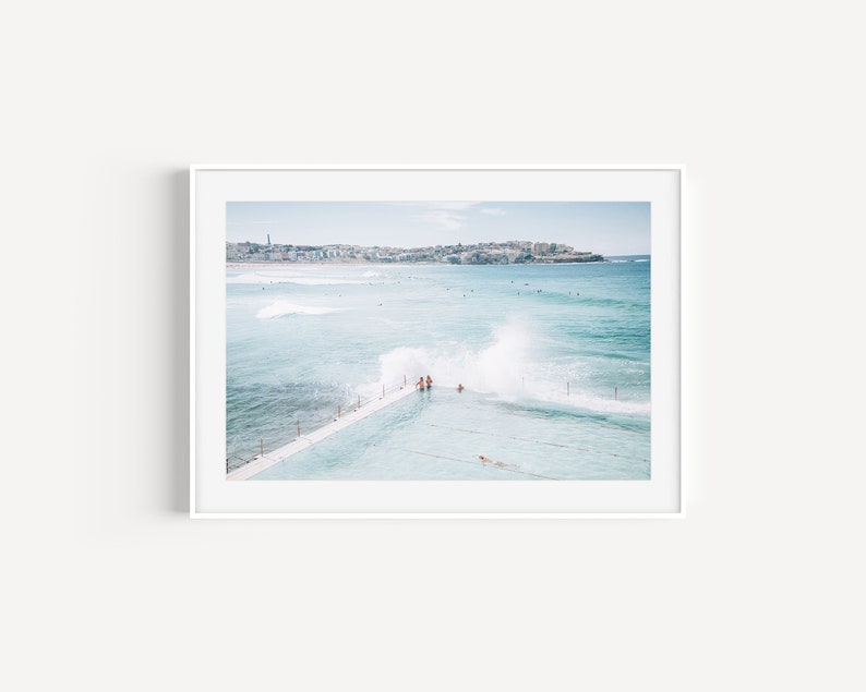 Bondi Beach Print, Bondi Beach, Ocean Print, Photography, Beach Photography, Beach Print, Wall Art, Beach Home Decor, Bedroom Wall Decor image 4