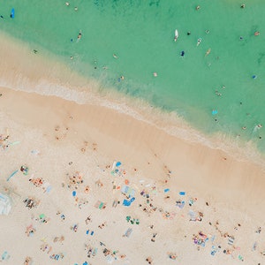 Luftbild Strandfoto, Luftbild Bondi Beach, Luftbild Druck, Luftbild, Luftbild Strand, Bondi Beach Print, Bondi Beach, Strandfoto, Wandkunst