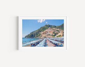 Positano Beach Fine Art Photography Print: Amalfi Coast Wall Art