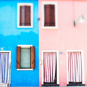 Europe Photography, Modern Large Print, Italy Photography, Burano Venice, wall art, europe poster, venice travel photo, italy poster