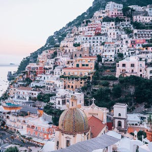 Positano Sunset Fine Art Print: Amalfi Coast Italy Wall Art