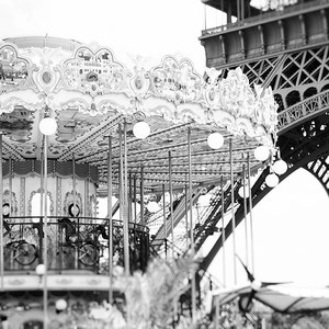 Black and White Paris Photography, Paris Prints, Minimalist Poster, Eiffel Tower Print, Black and White French Decor, French Wall Print image 3