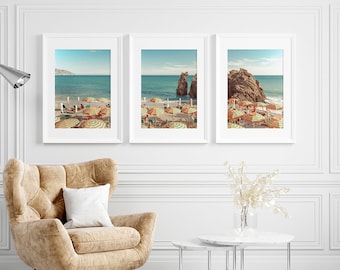 Cinque Terre Triptych Print Series, Italy Print Series, Cinque Terre Print, Cinque Terre Photograph, Large Wall Art, 3 prints of Italy