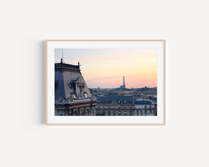 Paris Photography, Paris Bedroom Decor, Paris, Modern Large Print, Eiffel Tower, Gift for her, Paris Poster, Paris Wall Decor, Wall Art image 8