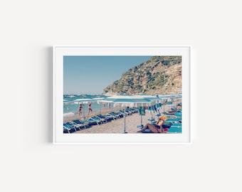 Positano Beach Fine Art Print: Italy Coastal Photography, Home Decor