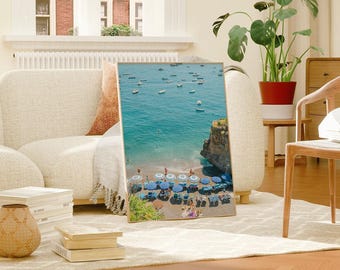 Positano Beach Photography Print: Amalfi Coast Wall Art