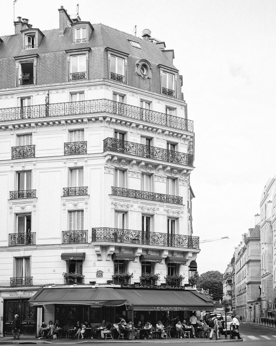 Paris Photography Paris Cafe Black And White Paris Prints Cafe Print Paris Decor Bedroom Paris Wall Decor Paris Wall Art
