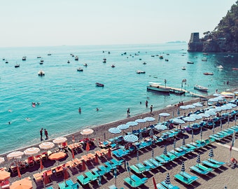 Positano, Amalfi Coast, Positano Print, Positano Photograph, Italy Home Decor, Italy Print, Beach Print, Beach Home Decor, Positano Beach