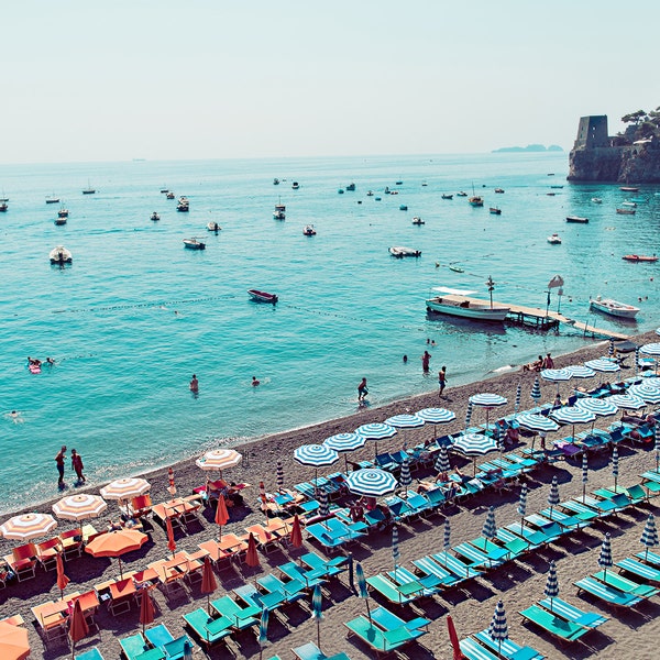 Positano, Amalfi Coast, Positano Print, Positano Photograph, Italy Home Decor, Italy Print, Beach Print, Beach Home Decor, Positano Beach