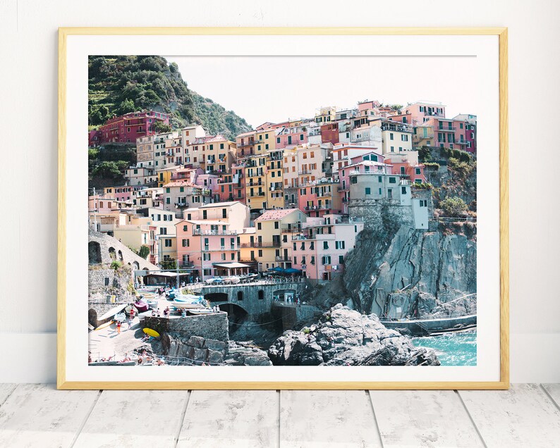 Wall Art Coastal Italy Photography Cinque Terre Beach Etsy Canada