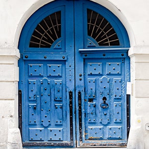 Paris Door Print, Blue Paris Door Print, Paris Photograph, Paris Door Photograph, Blue Paris Print, Traditional Door Print in Paris image 3