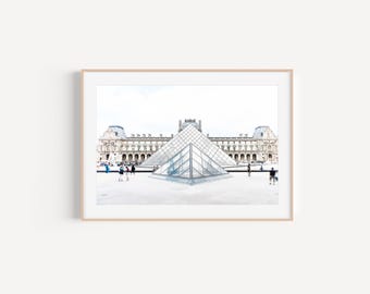 Louvre Paris Photography Print: French Landmark Wall Art