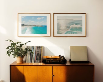 Set of 2 Bondi Beach Prints, North Bondi Beach Print, Bondi Icebergs Print, Bondi wall art set of 2 photography prints, Australian Wall Art