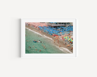 Amalfi Coast Fine Art Photography Print: Italy Beach Scene, Coastal Wall Art