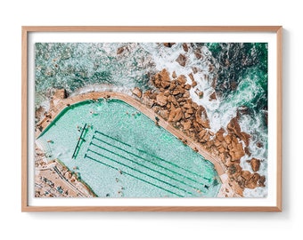 Aerial Beach Photo, Aerial Bronte Beach, Aerial Print, Aerial Photo, Aerial Beach, Bronte Beach Print, Bronte Beach, Beach Photo, Wall Art