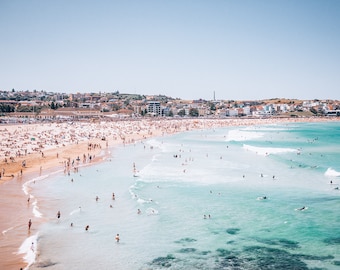 Beach, Bondi Beach, Bondi Print, Bondi Photograph, Beach Print, Ocean Decor, Beach Decor, Seascape, Beach Poster, Wall Art, Bedroom Wall Art