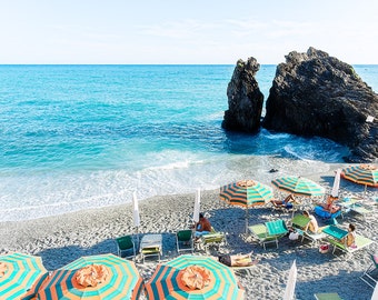 Beach Print, Beach Wall Art, Italy Beach Print, Aerial Photography, Beach Wall Print Large, Beach Prints, Cinque Terre, Beach Photography