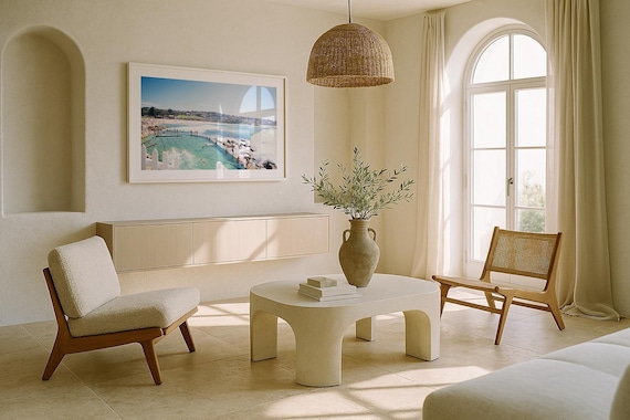 Sydney Bronte Beach Print - Ocean Pool Summer Wall Art