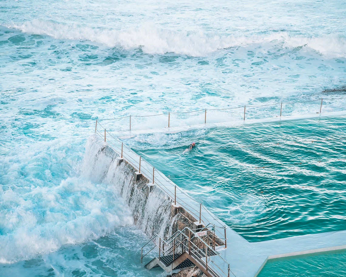 Beach Print Bondi Beach Wall Art Print Beach Photography - Etsy