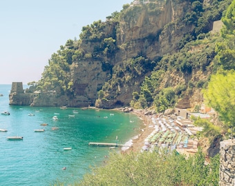Positano Beach Fine Art Print: Amalfi Coast Photography, Fornillo Beach