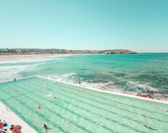 Bondi Beach, Bondi Beach Print, Bondi Beach Photography, Australia, Aerial Beach Photography, Extra Large Wall Art, Coastal Decor