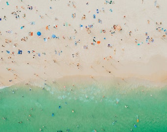 Aerial Beach Photo, Aerial Bondi Beach, Aerial Print, Aerial Photo, Aerial Beach, Bondi Beach Print, Bondi Beach, Beach Photo, Wall Art