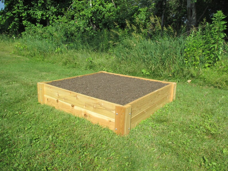 4X4 Cedar Garden Raised Bed Free Shipping US 48 | Etsy
