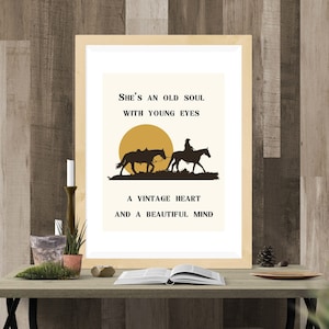 Cowgirl Poetry Art Print