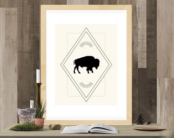 Where the Buffalo Roam Western Art Print