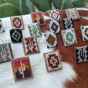 Beaded Western Pin; Southwestern Hat Pin;
