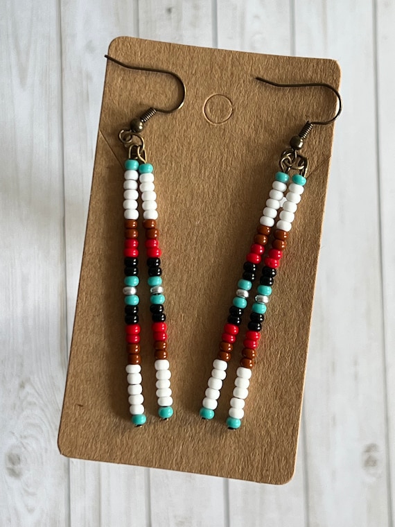 Beaded Earrings Western Beaded Earrings Western